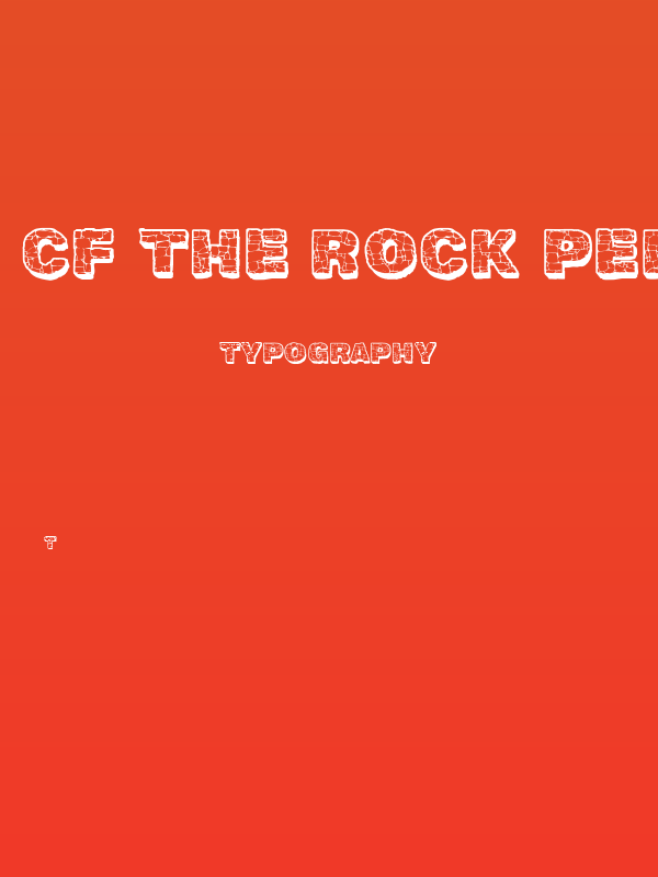 CF The Rock Personal Use Regular Poster