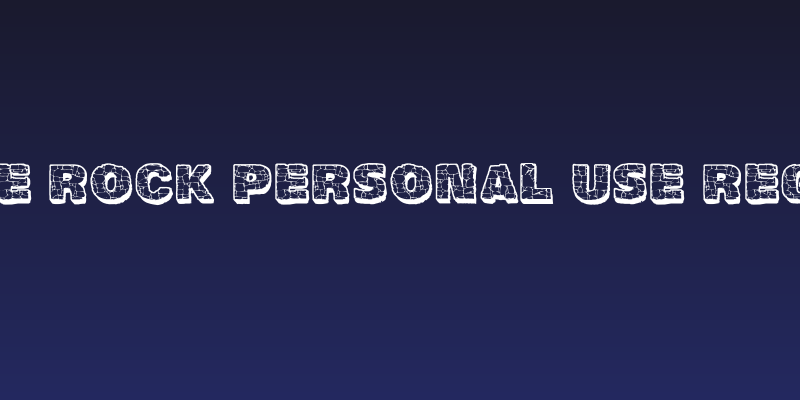 CF The Rock Personal Use Regular Social Header