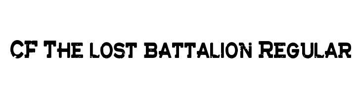 CF The lost battalion Regular  Free Fonts Download
