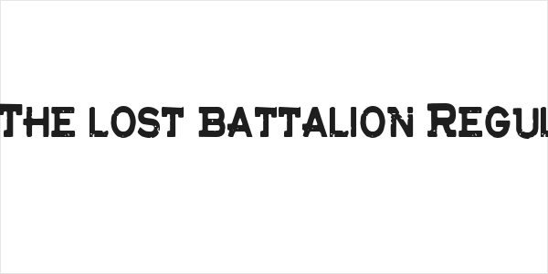 CF The lost battalion Regular Logo