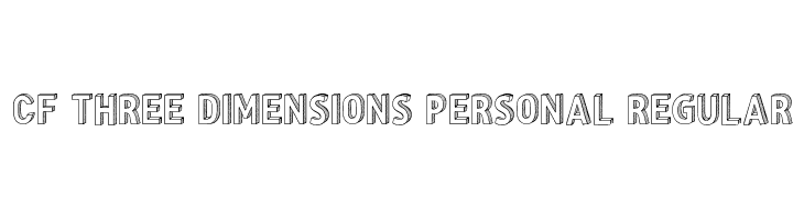 CF Three Dimensions Personal Regular Fuentes