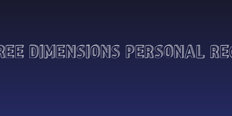 CF Three Dimensions Personal Regular Social Header