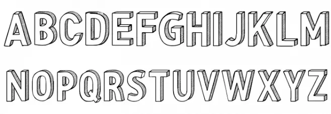 CF Three Dimensions Personal Regular Fuentes MINÚSCULAS