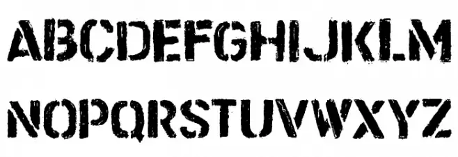 CF Trash Zone Regular Font UPPERCASE