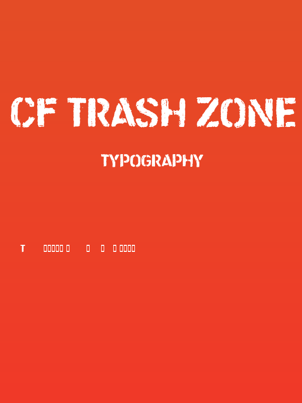 CF Trash Zone Regular Poster