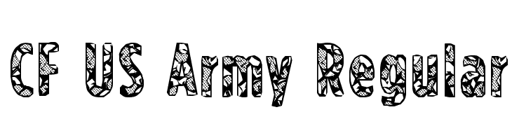 CF US Army Regular Font