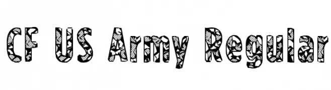 CF US Army Regular  font caratteri gratis