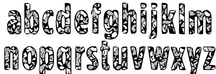 CF US Army Regular Font LOWERCASE