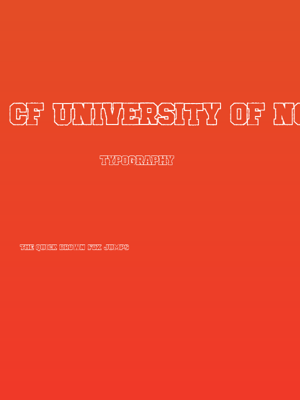 CF University of Nowhere PERSO Outline Poster