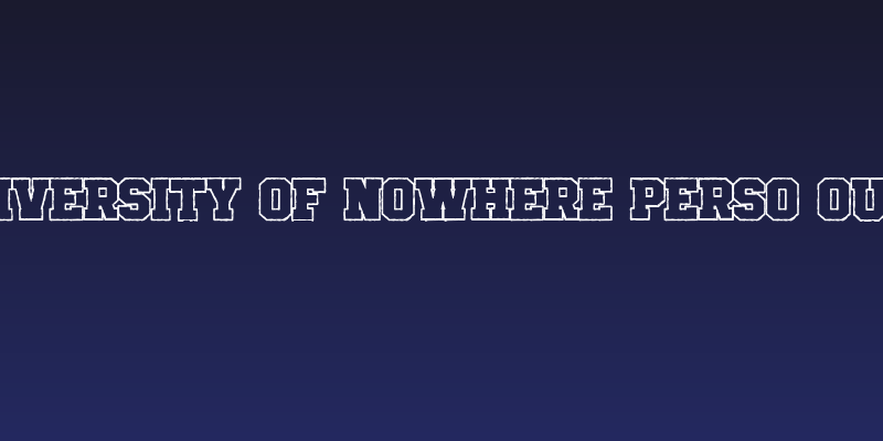CF University of Nowhere PERSO Outline Social Header