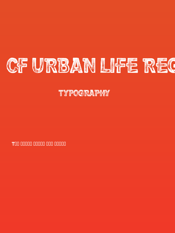 CF Urban Life Regular Poster