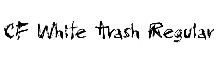 CF White Trash Regular  font caratteri gratis