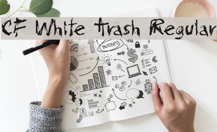 CF White Trash Regular Font examples