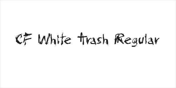 CF White Trash Regular Logo