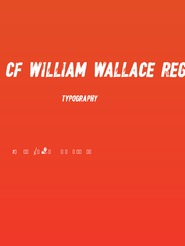 CF William Wallace Regular Poster