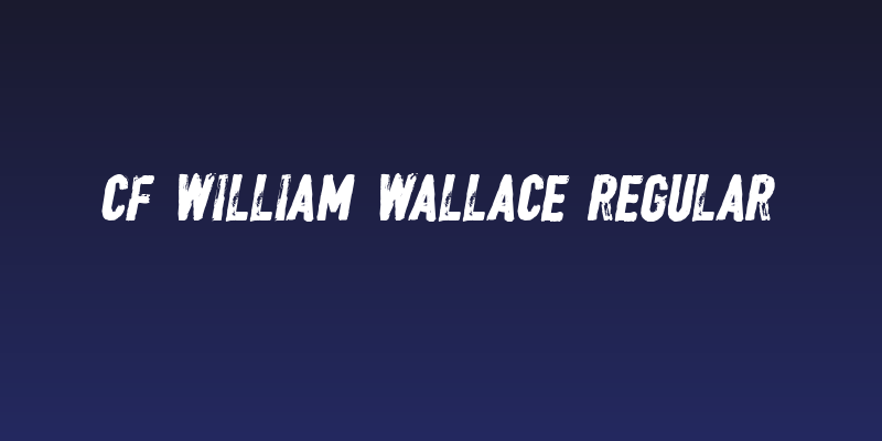 CF William Wallace Regular Social Header