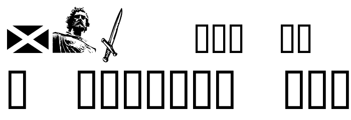 CF William Wallace Regular Font LOWERCASE