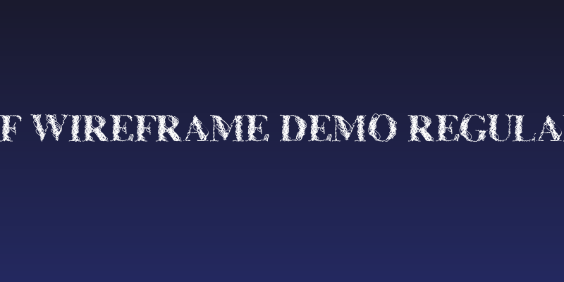 CF WireFrame Demo Regular Social Header