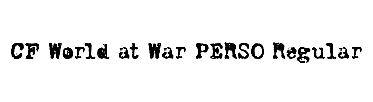 CF World at War PERSO Regular  नि: शुल्क फ़ॉन्ट्स डाउनलोड