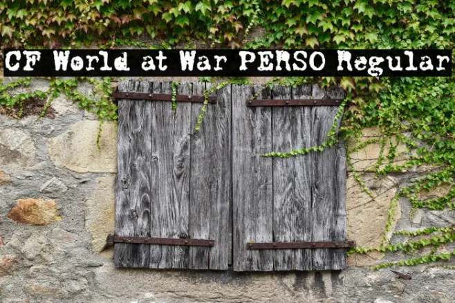 CF World at War PERSO Regular Example 1