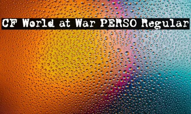 CF World at War PERSO Regular Example 3