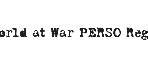 CF World at War PERSO Regular Logo