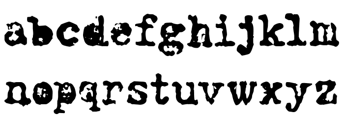 CF World at War PERSO Regular Font LOWERCASE