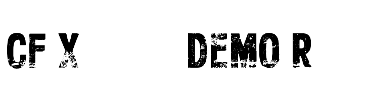 CF Xerography DEMO Regular Font