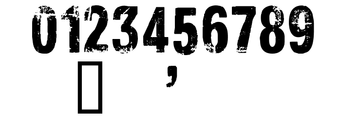 CF Xerography DEMO Regular Font OTHER CHARS