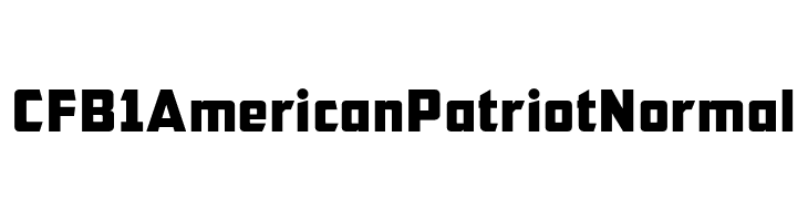CFB1 American Patriot Normal  font caratteri gratis