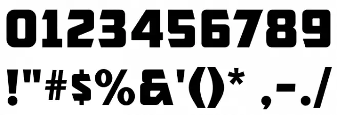 CFB1 American Patriot Normal Font OTHER CHARS