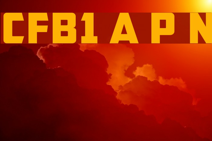 CFB1 American Patriot Normal Font examples