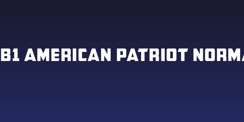 CFB1 American Patriot Normal Social Header