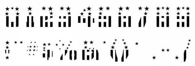 CFB1 American Patriot SOLID 2 Bold Font OTHER CHARS