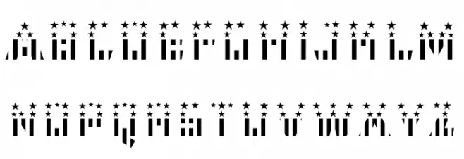 CFB1 American Patriot SOLID 2 Bold Fonte MAIÚSCULAS