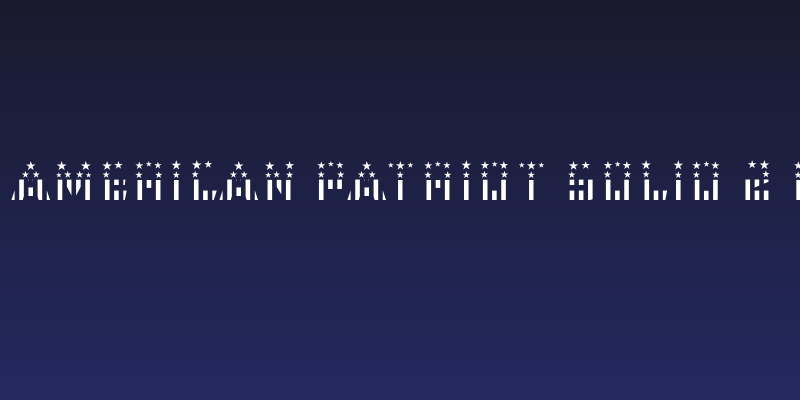 CFB1 American Patriot SOLID 2 Bold Social Header