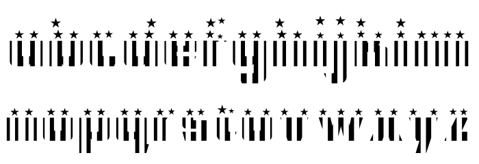 CFB1 American Patriot SOLID 2 Bold Font LOWERCASE