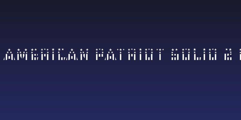 CFB1 American Patriot SOLID 2 Bold Social Header