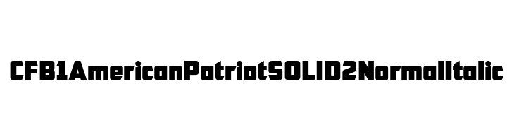 CFB1 American Patriot SOLID 2 Normal Italic  Frei Schriftart Herunterladen
