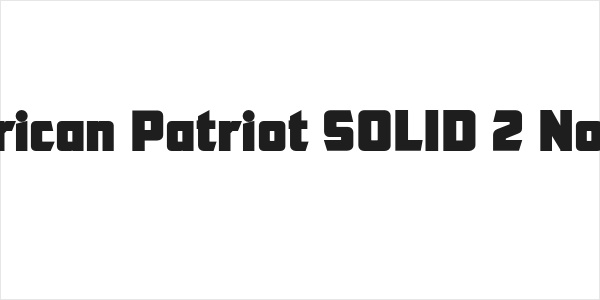 CFB1 American Patriot SOLID 2 Normal Italic Logo