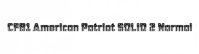 CFB1 American Patriot SOLID 2 Normal  नि: शुल्क फ़ॉन्ट्स डाउनलोड