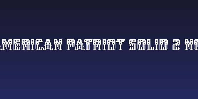 CFB1 American Patriot SOLID 2 Normal Social Header