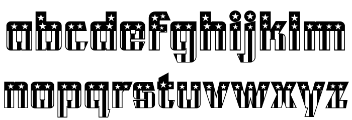 CFB1 American Patriot SOLID 2 Normal Font LOWERCASE