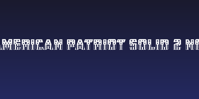 CFB1 American Patriot SOLID 2 Normal Social Header