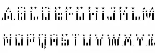 CFB1 American Patriot SPANGLE 2 Bold Polices MAJUSCULES