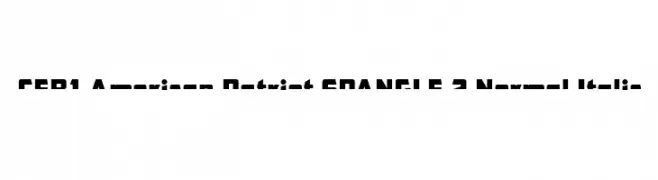 CFB1 American Patriot SPANGLE 2 Normal Italic  नि: शुल्क फ़ॉन्ट्स डाउनलोड