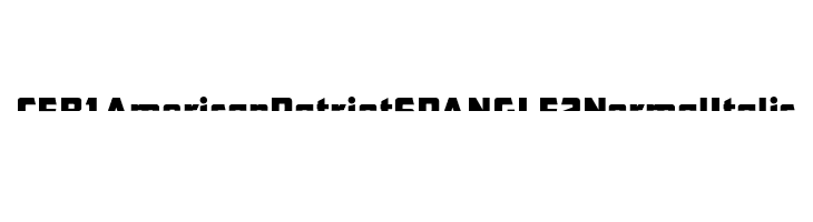 CFB1 American Patriot SPANGLE 2 Normal Italic  Frei Schriftart Herunterladen
