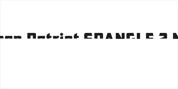 CFB1 American Patriot SPANGLE 2 Normal Italic Logo