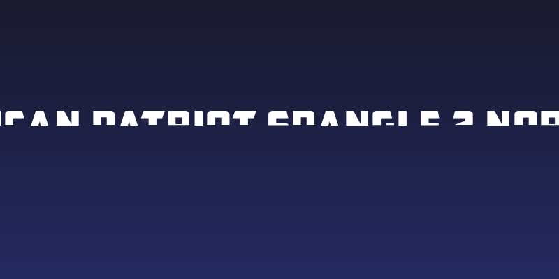 CFB1 American Patriot SPANGLE 2 Normal Italic Social Header