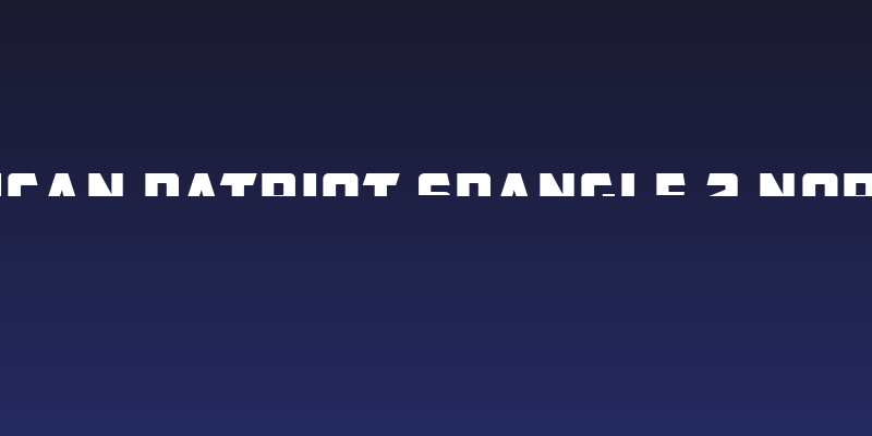 CFB1 American Patriot SPANGLE 2 Normal Italic Social Header